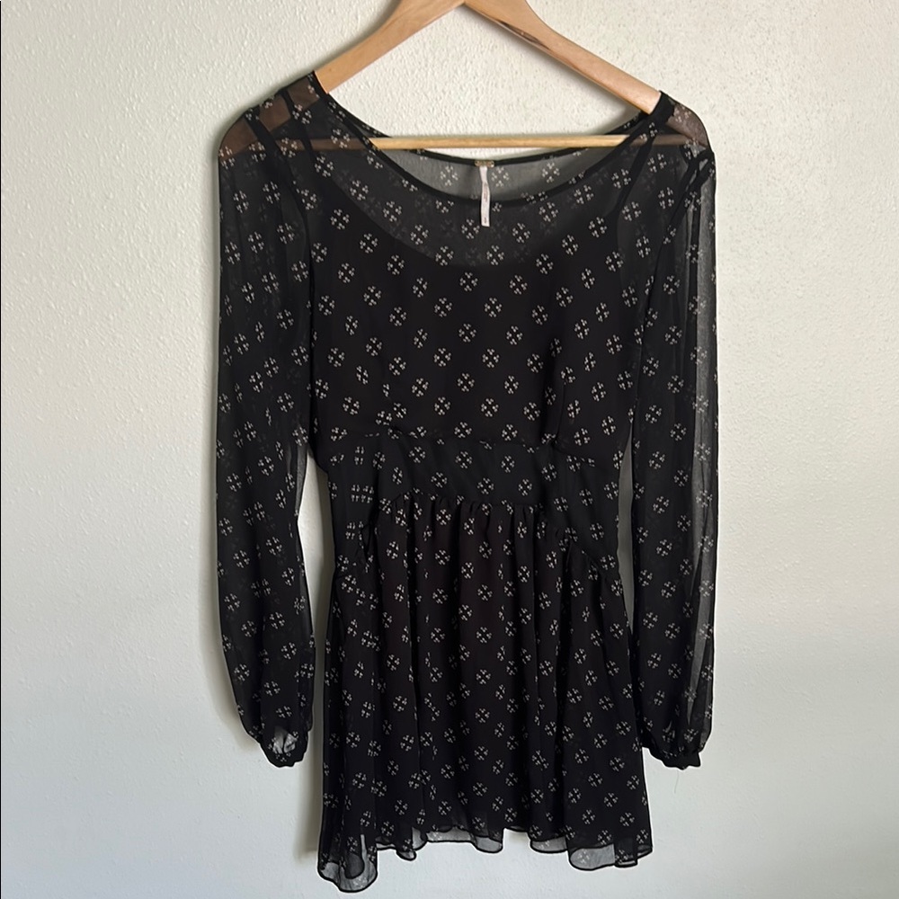 Free People Black Baby Dee Dress